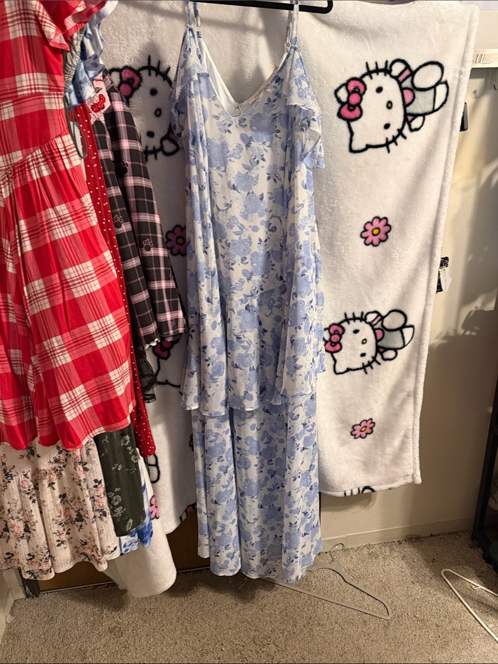 torrid Light Blue Floral Nightgown Slip